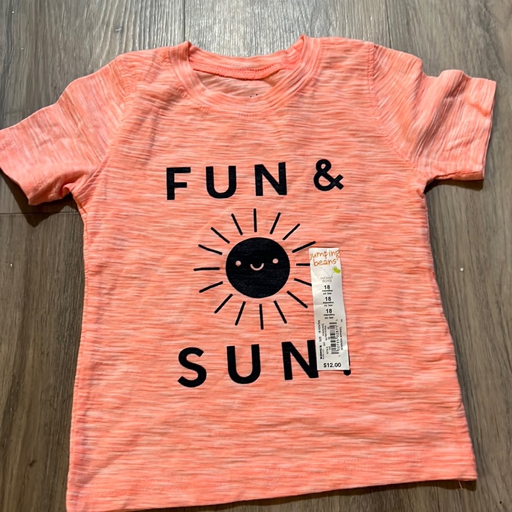Jumping beans unisex Fun & Sun Graphic Tee NWT 18 months